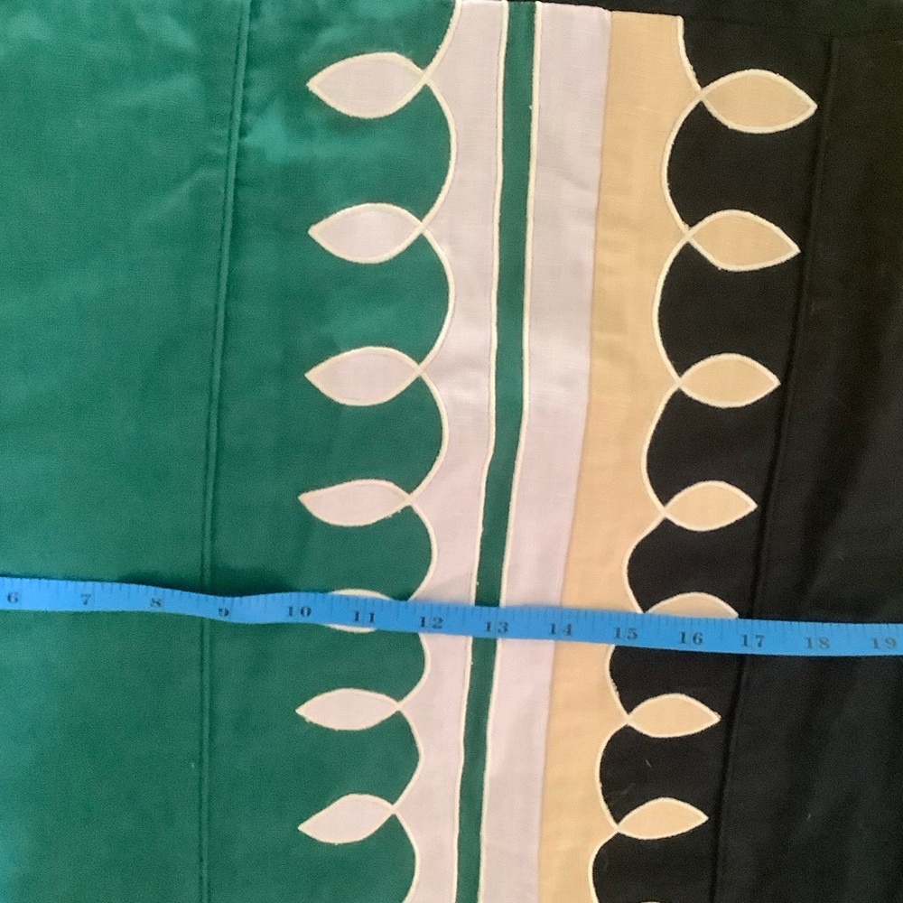 Anna Cate Green and Black Colorblock Maxi Skirt with Side Slit - Picture 7 of 13